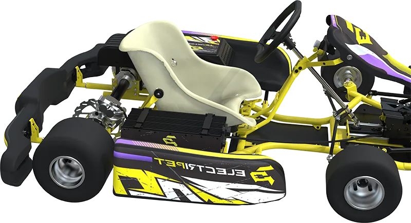 SUPEREGO Kart Transparent fiberglass seat 1