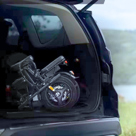 Compact Folding E-Bike Riding Scenarios 3