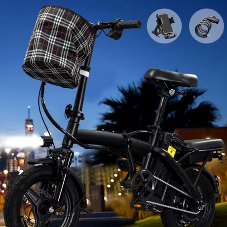 Compact Folding E-Bike Riding Scenarios 1